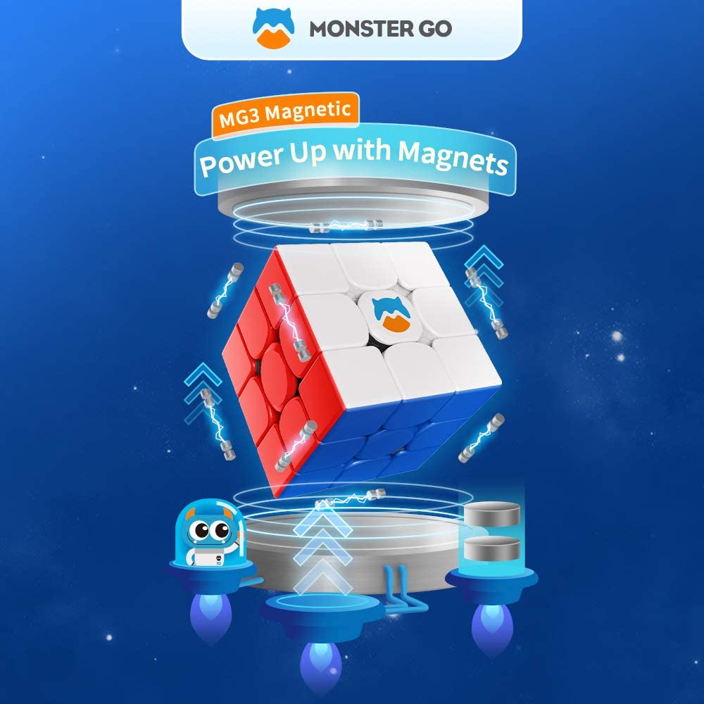 Monster Go ลูกบาศก์แม่เหล็ก MG Cube MG356 2X2 3x3 ความเร็ว