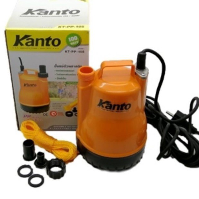 ส่งฟรี Kanto​ ไดโว่ 1" กับKasco 100 วัตต์​ ตัวพลาสติก  ปั๊มแช่ เครื่องดูดน้ำ ปั๊มน้ำ