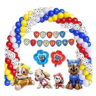 🇹🇭 800 202 ลูกโป่ง ฟอยล์ วันเกิด สังสรรค์ ปาตี้ ลูกโป่ง การ์ตูน สุนัข หมา / Foil Balloon Party Paw cartoon ชุด A