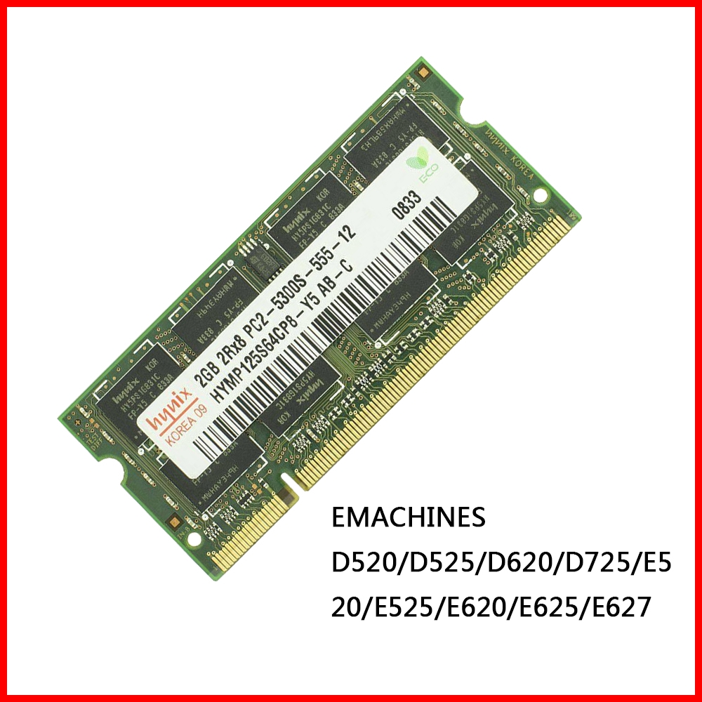 2GB eMachines D520/D525/D620/D725/E520/E525/E620/E625/E627 DDR2 667MHz Memory notebook laptop ram ED