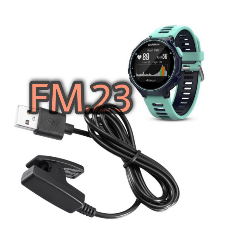 USB CHARGER CABLE CLAMP CHARGER สําหรับ GARMIN FORERUN 735 XT 735XT WATCH CHARGER