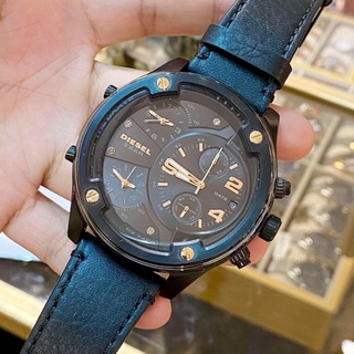 นาฬิกาดีเซล DZ7428 Diesel Boltdown Chronograph Black Leather Watch