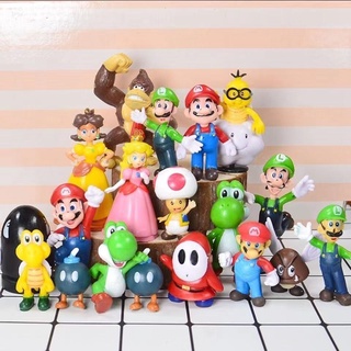 โมเดลตุ๊กตา Super Mario 18 Super Mario Mario Brothers Mario Mario Mario Odyssey Louisie สําหรับตกแต่งโต๊ะ