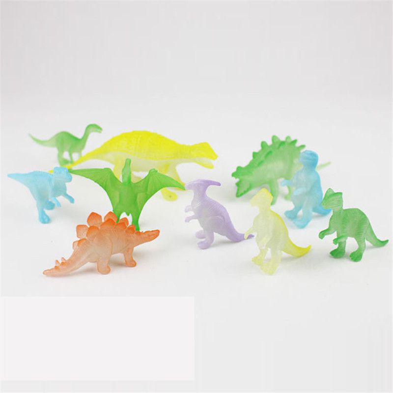 16pcs Jurassic World Dinosaurs Glow in the Dark Luminous Kids Toy ...
