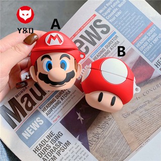 เคสหูฟัง ลายเห็ด Super Mario สําหรับ airpods pro 2 1 2 pro 3