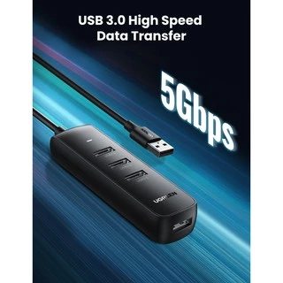 UGREEN รุ่น CM416 ตัวเพิ่มช่องสัญญาณ USB 3.0 Hub 4 Port เพิ่ม 4 ช่อง สำหรับ คอมพิวเตอร์ โน๊ตบุ๊ค Ultra Slim Hub 5Gbps