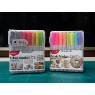 ปากกาตกแต่งขียนผ้า Monami Fabric Marker Set