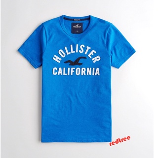 [S-5XL]Hollister เสื้อยืด คอกลม แขนสั้น ผ้าฝ้าย สําหรับผู้ชาย  เสื้อยืดผู้ชาย men t-shirt