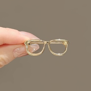 💗ราคาขายส่ง💗 แว่นตากรองแสงอื่นๆ  Jian Xiao ลมเย็น high-end กรอบแว่นตาเรียบง่ายเข็มกลัดสองสีขนาดเล็กและหลากหลายอุปกรณ์