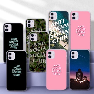 ANTI SOCIAL SOCIAL CLUB เคสโทรศัพท์มือถือนิ่มพิเศษ ลายสโมสรโซเชียล สําหรับ Samsung S20 Fe Lite S21 S30 Plus A02 M02 A12 Note 20 18OP