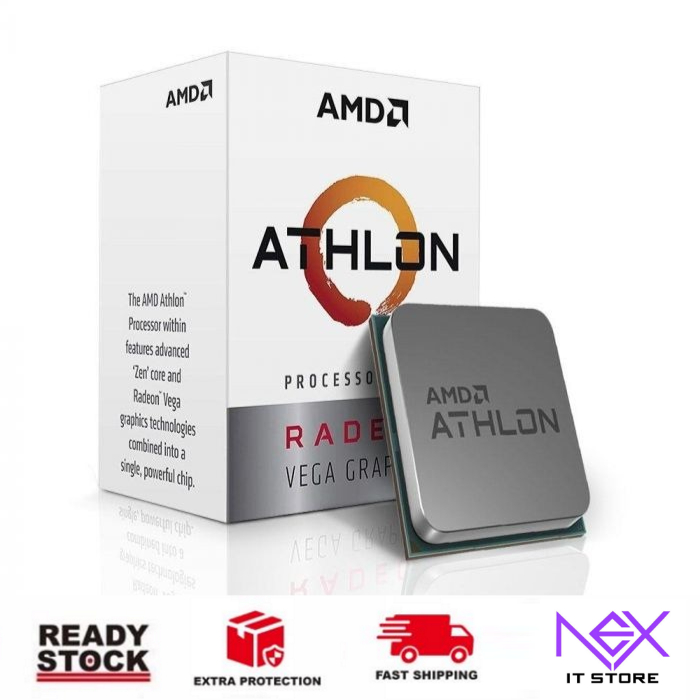 หน่วยประมวลผล AMD Athlon 3000G พร้อมกราฟิก AMD Radeon A320M