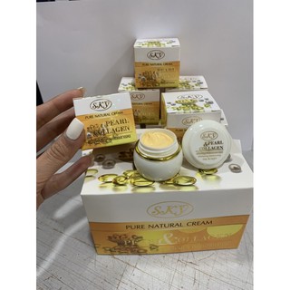 Sky ครีมไข่มุกผสมคอลลาเจน(sky pearl collagen) ราคา/1 กระปุก