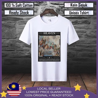 เสื้อยืด ผ้าฝ้าย 100% พิมพ์ลาย Heaven Baju Viral Lelaki พรีเมี่ยม แฟชั่นสําหรับผู้ชาย