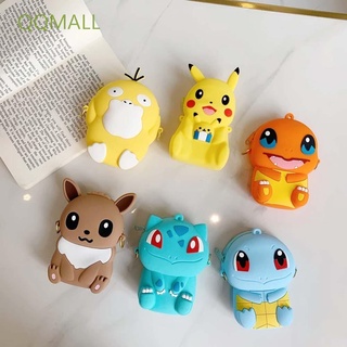 Qqmall กระเป๋าใส่เหรียญกระเป๋าสะพายไหล่ซิลิโคนลายการ์ตูน Pokemon Go สําหรับเด็ก