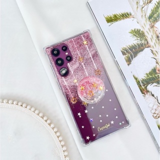 ❤️‍🔥สั่งทำ เคสเรซิ่น ดาวตกสีชมพู  i13 pro max s22 ultra note20 a53 a73 reno7 v23 เคสกันกระแทก