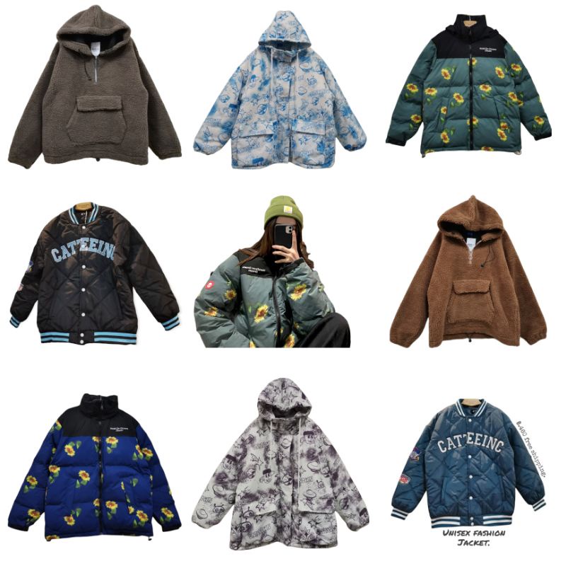 jacket fashion Street wear in stock พร้อมส่ง