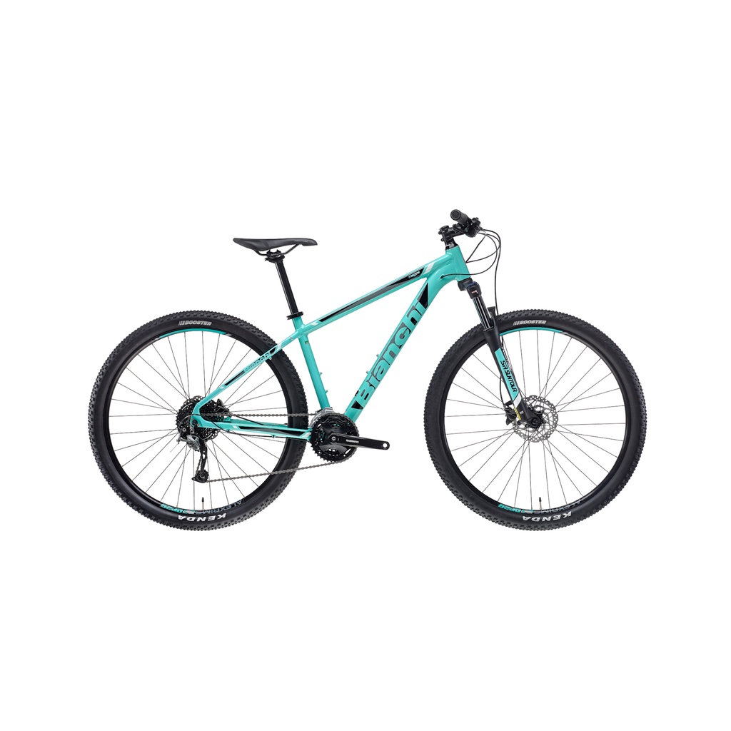 เสือภูเขา Bianchi MAGMA 9.2 ชุดขับ Shimano Alivio 2*9 สปีด เฟรมอลู ล้อ 29นิ้ว ปี 2021สีเขียวเซเลเต้ 