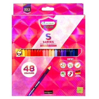 สีไม้แท่งยาว 48 สี Master Art รุ่น เอส-ซีรี่ย์ หัวเดียว