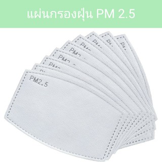 แผ่นกรอง ฝุ่น PM2.5 ไส้กรอง ฝุ่นละออง PM2.5 กรองอากาศ แผ่นกรองหน้ากาก