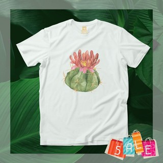 เสื้อยืด กระบองเพชร cactusไม้ประดับสุดฮิต เนื้อผ้า Cotton