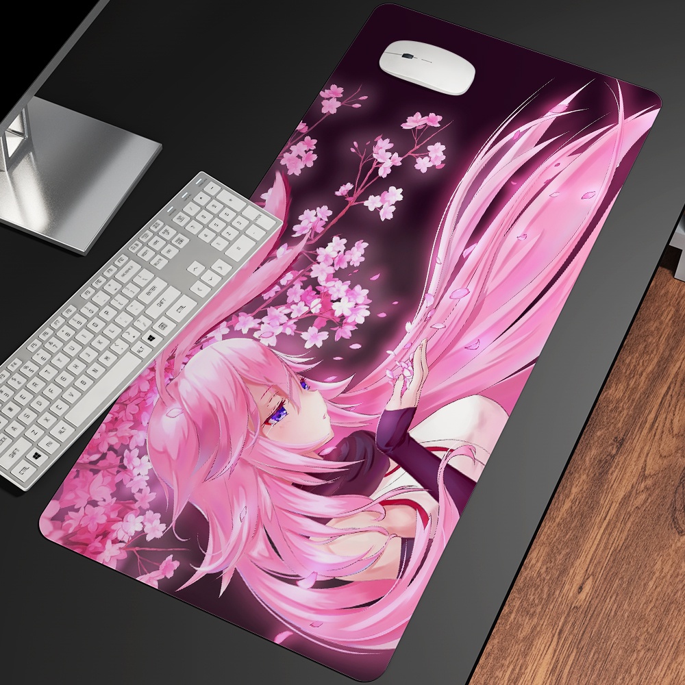 Cherry Blossom Flower Design DIY Design Large Extended Pink Mousepad Sakura Gaming Mat Mouse Pad Des