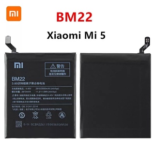 Xiao Mi BM22 3000MAh แบตเตอรี่สำหรับ Xiaomi Mi 5 Mi5 M5 BM22 แบตเตอรี่