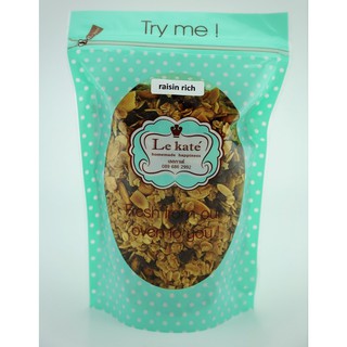 Le Kate กราโนล่า Granola Raisin Rich (ถุงซิปล็อค)