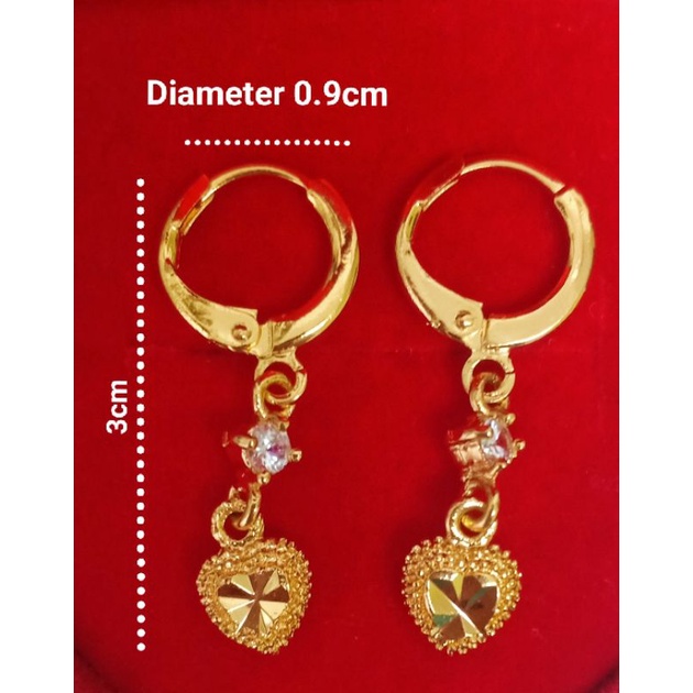 24k Korean Gold 24K/Earing/คู่/earboard