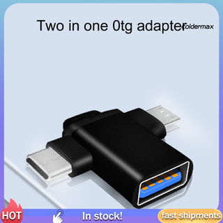 Cod 2-in-1 อะแดปเตอร์แปลงข้อมูล Type-C Micro USB OTG สําหรับแท็บเล็ต โทรศัพท์ แล็ปท็อป