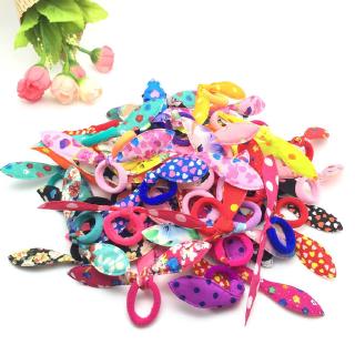 5pcs Girl Baby Spotted Bow Hair Tie
