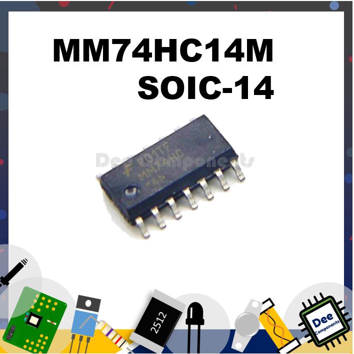 74HC14  Logic - IC SOIC-14 2-6V -55°C~125°C MM74HC14M onsemi / Fairchild 1-1-7