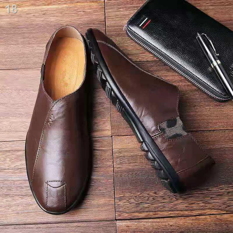 ♘ Spot   รองเท้าฤดูใบไม้ผลิใหม่ผู้ชายอังกฤษธุรกิจสบาย ๆ รองเท้าหนังขับรถหรือทำงาน - รูปที่ 4