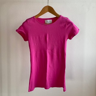 เสื้อยืด Zara Pink Fuchsia T-Shirt