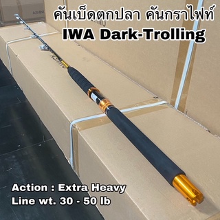 คันเบ็ดตกปลา คันกราไฟท์ คันสปิน เบท IWA Dark-Trolling