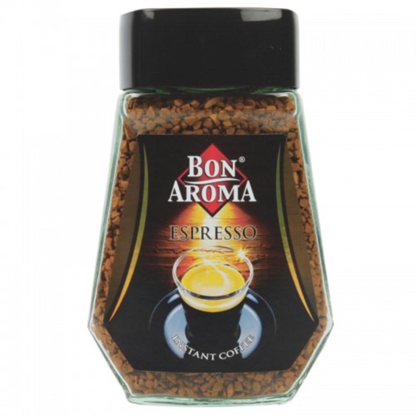 Bon Aroma Espresso บอนอโรม่า เอสเปรสโซ่ กาแฟสำเร็จรูป ขวด 100g.
