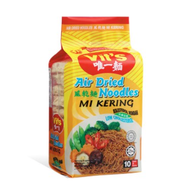 Vits Air Dried Slim Noodles 400g 一面风干面 Mi Kering Cap Vits