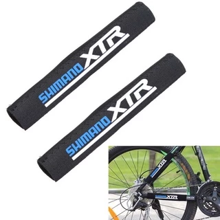 Shimano ผ้านีโอพรีน ป้องกันโซ่จักรยาน สําหรับจักรยานเสือภูเขา 1 2 ชิ้น