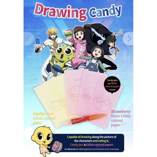 พร้อมส่ง ขนม ASMR DRAWING CANDY กระดาษกินได้