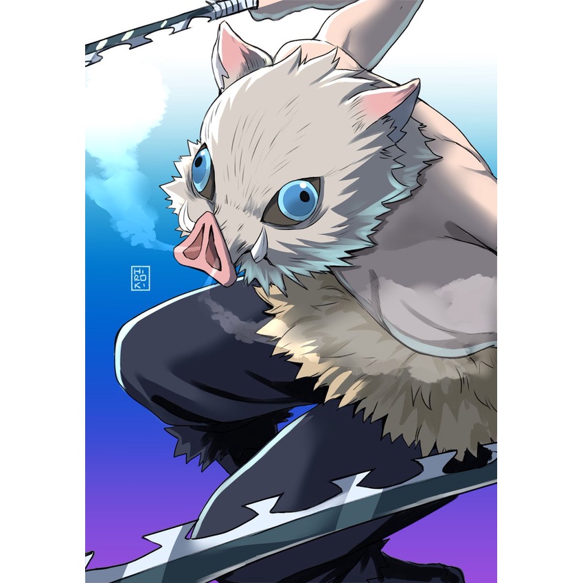 พร้อมส่งdemon slayer mask嘴平伊之助 いのすけInosuke COSPLAYอิมัลชันหมวก ...