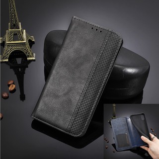 เคส S10 5G Case Samsung Galaxy S10e S20 FE S21 Ultra lite เคสฝาพับ Flip Cover Retro Leather Wallet Card Pocket Magentic TPU เคสเคสโทรศัพท์หนังฝาพับพร้อมช่องใส่บัตรสําหรับ SamsungGalaxy