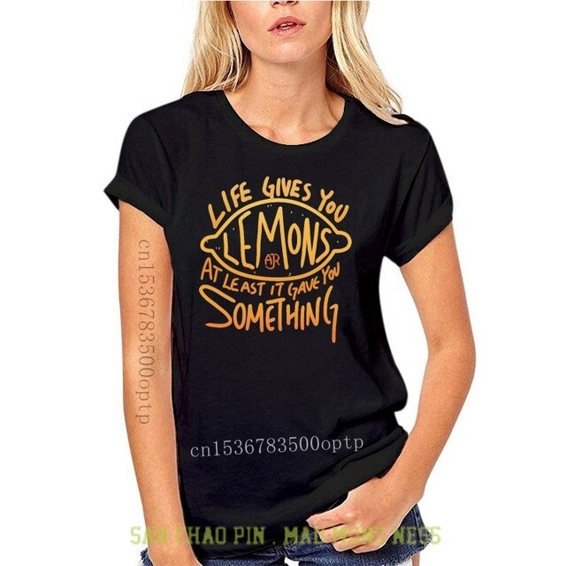 [S-5XL] Gildan เสื้อยืดผ้าฝ้าย 100% พิมพ์ลาย Ajrwhen Life Gives You Lemon St Ajr Lemon Lyrics Word Band Nectoclock Break #1