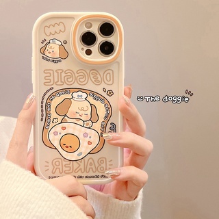 เคสซิลิโคนนิ่ม ลายการ์ตูนลูกสุนัข สําหรับ iPhone 15 Pro Max 15 Plus 14Pro 14ProMax 11 12 13 Pro Max mini X XS Max XR 7 8 Plus SE