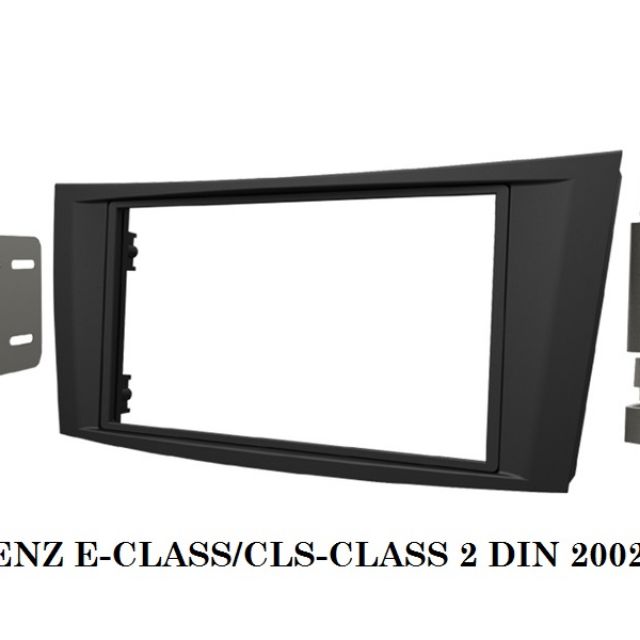 หน้ากากMercedes BENZ W211 E-Class /CLS 2003-2011 สำหรับเปลี่ยนวิทยุ 7"_2DIN หน้ากว้าง18cm. สีดำ