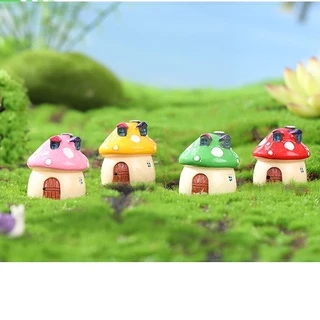 บ้านเห็ด น่ารักมุ้งมิ้ง มี 4 ขนาดให้เลือก (ราคา/ 1ชิ้น) ตุ๊กตาแต่งบ้าน สะสม แต่งสวน จัดสวนถาด พร็อพถ่ายรูป