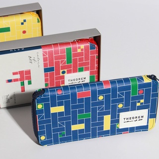 Travel Wallet COB - กระเป๋าสตางค์ ใส่พาสปอร์ตได้ collection Thai tone-สีแดง