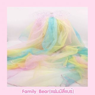 โบว์สีรุ้ง โบว์พาสเทล โบว์ใหญ่ เวลเจ้าสาว