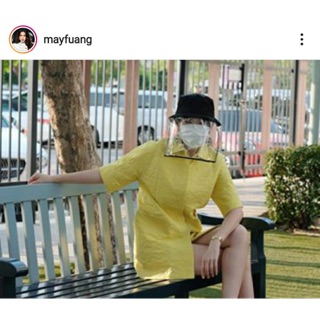 หมวกกันละออง พลาสติกอยู่ทรง กันละอองได้จริงนะคะ หมวกเป็นผ้าเย็บอย่างดี มีสายที่ปรับที่คางให้นะค่ะ งานเกรด A ค่ะ