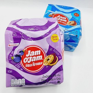 แยมโอแยม jam o jam รส สตอเบอร์รี่ และ บลูเบอร์รี่ 12 แพ็ค