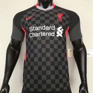 เสื้อกีฬาแขนสั้น ลายทีม Liverpool 3rd player 20/21 ชุดเยือน สําหรับผู้ชาย