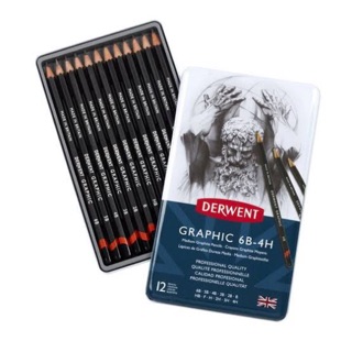 Derwent Graphic pencil 6B-4H (12ด้าม)